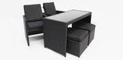 Yarra 5pc Balcony Setting - Black